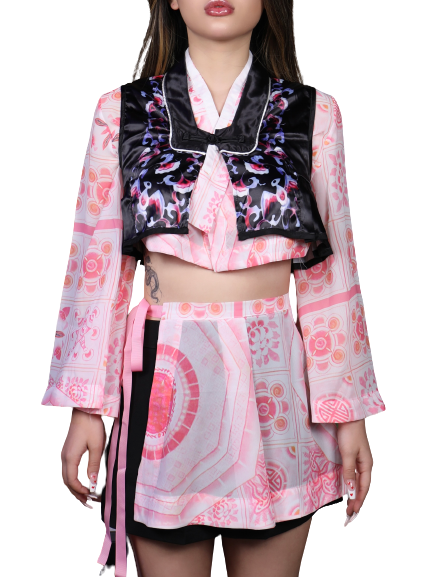 Jennie "How you like that" Pink Hanbok