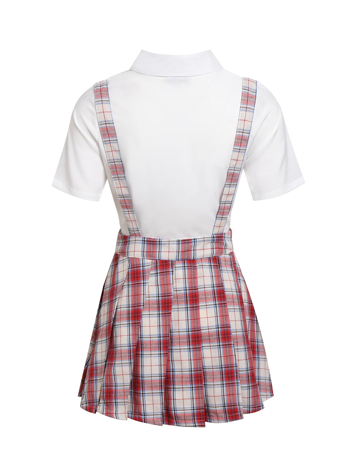 Blackpink Jisoo overall plaid uniform