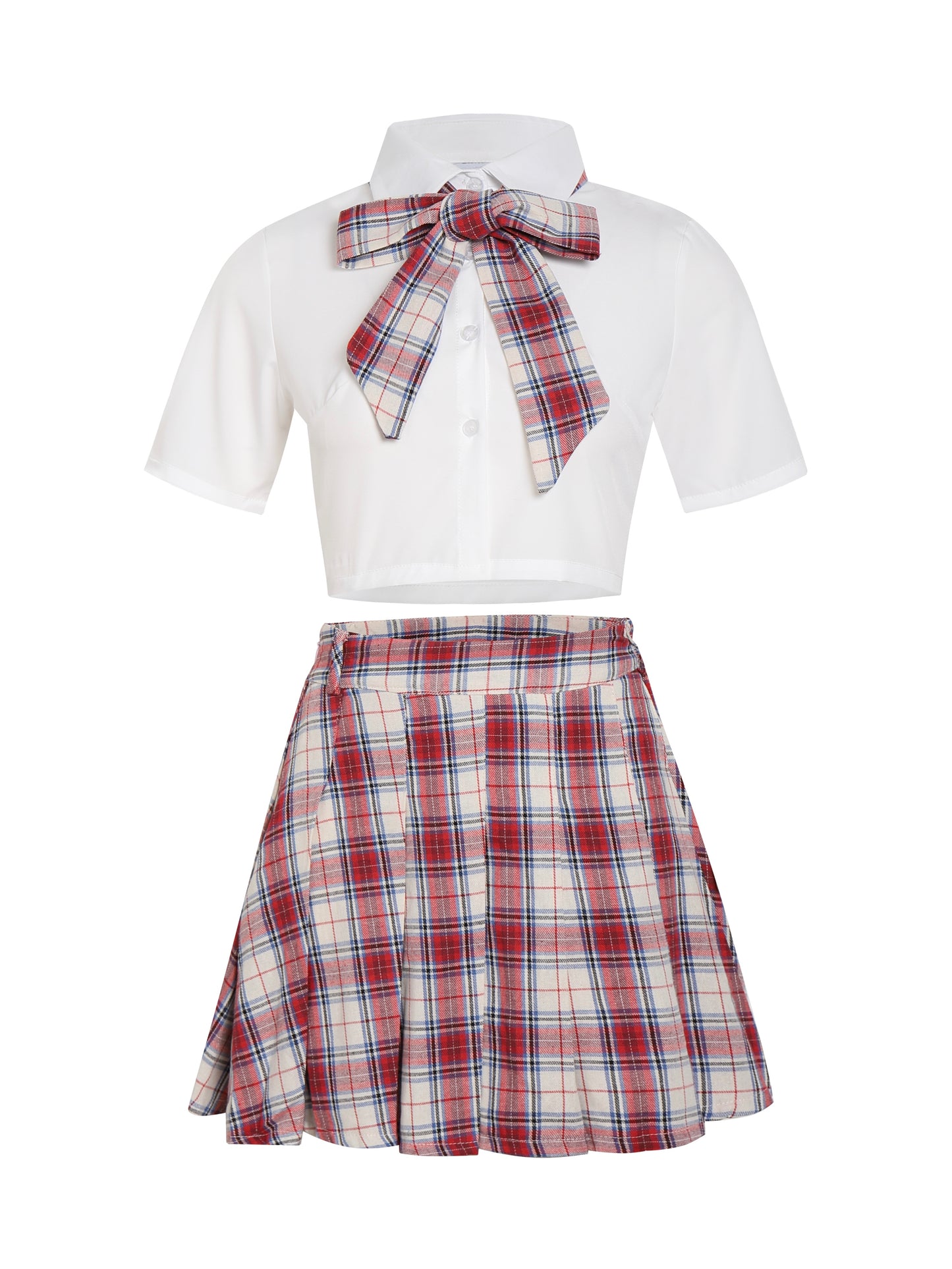 Blackpink Jennie plaid uniform set