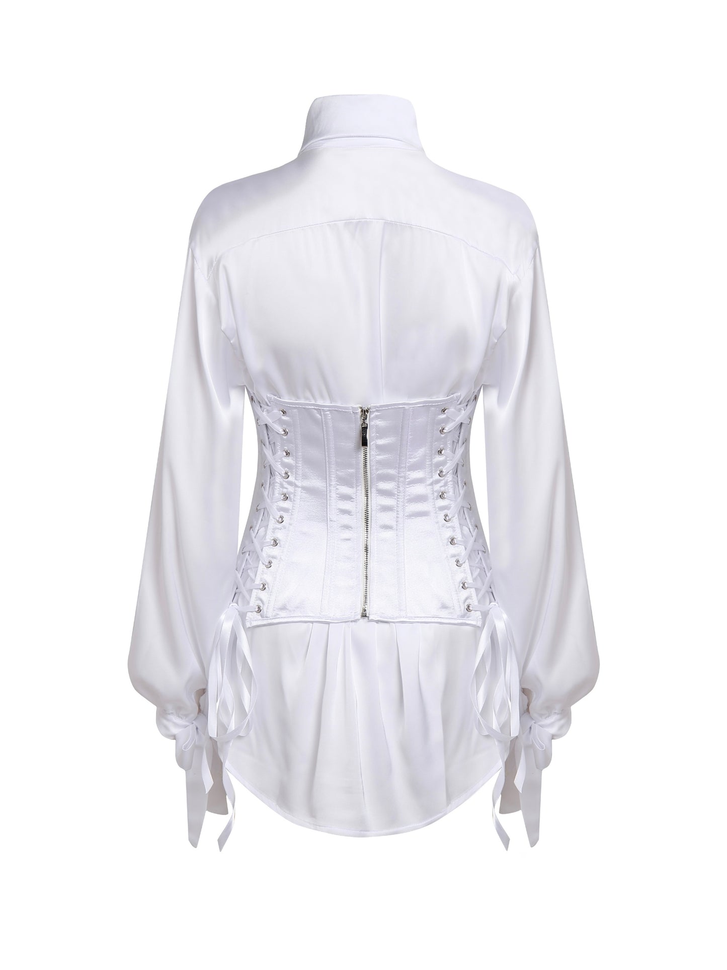 Blackpink Jennie White Satin Set